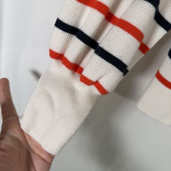 Maeve by Anthropologie Sweater Women's Small Turtleneck Striped Long Sleeve - Picture 4 of 15
